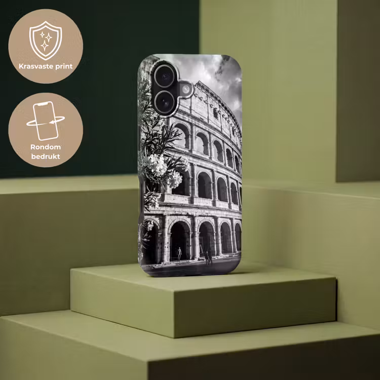 Architectuur - Colosseum - Rome - Historisch - Zwart-wit Toughcase MagSafe Apple iPhone 17 klein -USP_PrintM_NL