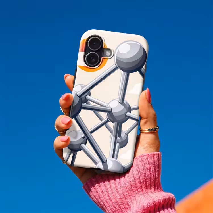 Architectuur - Geometrie - Stad - Modern - Grijs Toughcase MagSafe Apple iPhone 17 klein -Sfeer1V