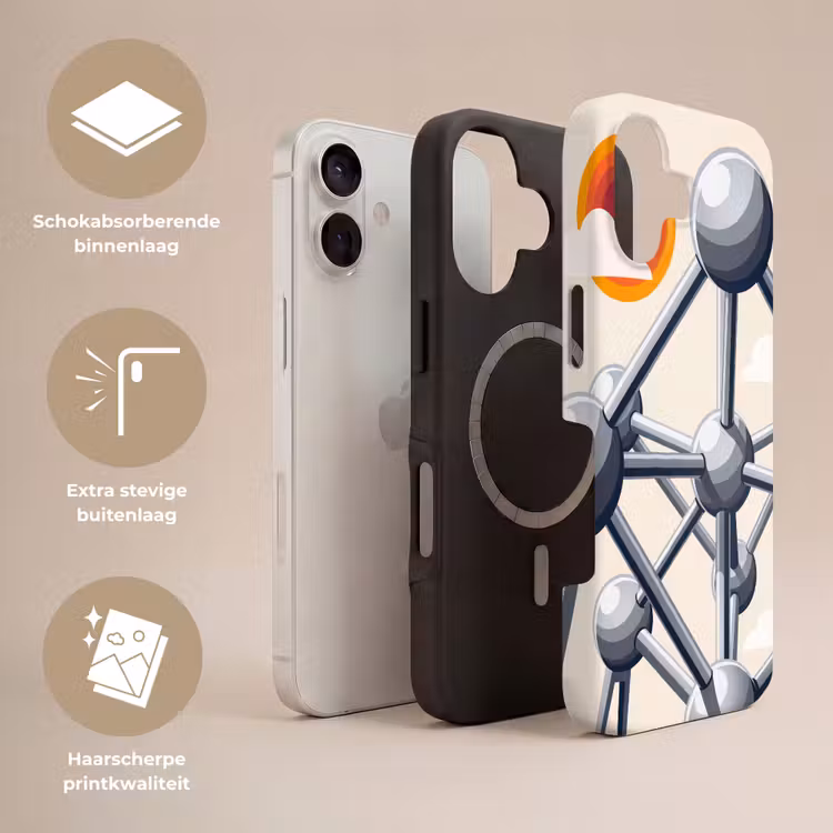 Architectuur - Geometrie - Stad - Modern - Grijs Toughcase MagSafe Apple iPhone 17 klein -USP_Lagen_NL