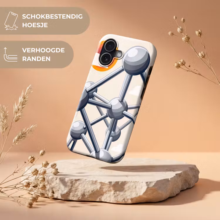 Architectuur - Geometrie - Stad - Modern - Grijs Toughcase MagSafe Apple iPhone 17 klein -USP_RandenV_NL
