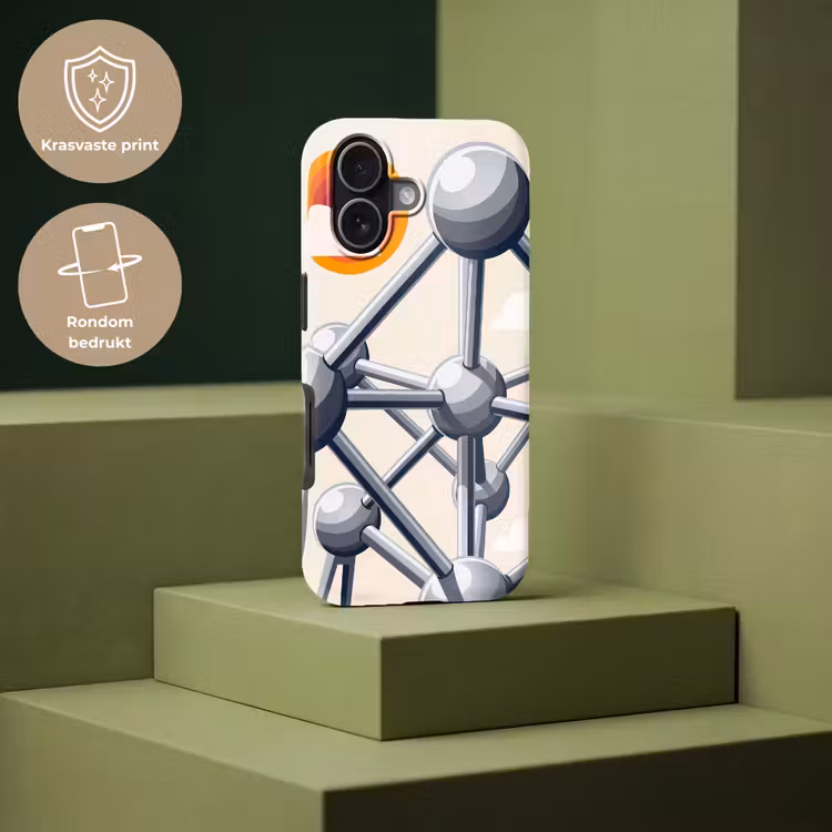 Architectuur - Geometrie - Stad - Modern - Grijs Toughcase MagSafe Apple iPhone 17 klein -USP_PrintM_NL