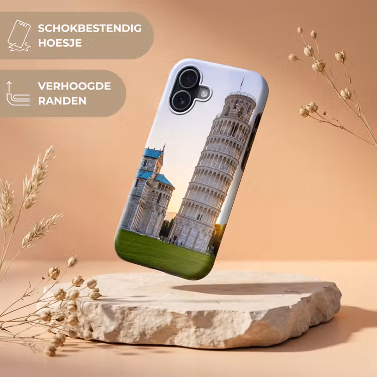 Architectuur - Toren - Pisa - Italië - Zonsondergang Toughcase MagSafe Apple iPhone 17 klein -USP_RandenV_NL