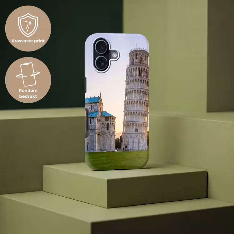 Architectuur - Toren - Pisa - Italië - Zonsondergang Toughcase MagSafe Apple iPhone 17 klein -USP_PrintM_NL