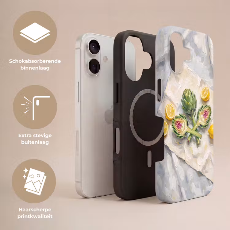 Telefoonhoesje Toughcase - Artisjok - Citroen - Eten — 3