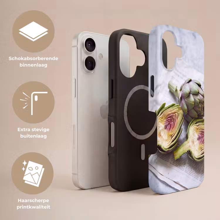 Telefoonhoesje Toughcase - Artisjok - Doorgesneden - Eten - Artisjok - Doorgesneden - Eten Toughcase MagSafe Apple iPhone 17 klein