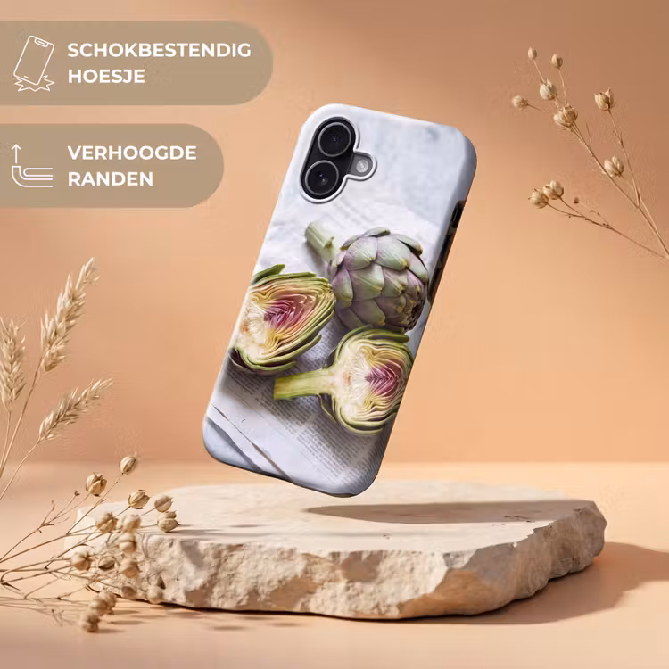 Telefoonhoesje Toughcase - Artisjok - Doorgesneden - Eten - Artisjok - Doorgesneden - Eten Toughcase MagSafe Apple iPhone 17 klein
