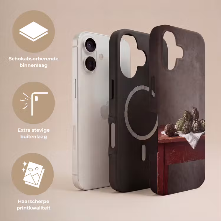 Telefoonhoesje Toughcase - Artisjok - Eten - Rustiek - Artisjok - Eten - Rustiek Toughcase MagSafe Apple iPhone 17 klein