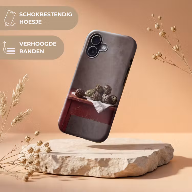 Telefoonhoesje Toughcase - Artisjok - Eten - Rustiek - Artisjok - Eten - Rustiek Toughcase MagSafe Apple iPhone 17 klein