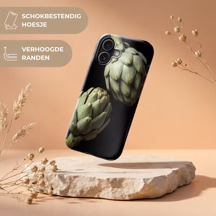 Telefoonhoesje Toughcase - Artisjok - Groen - Eten — 5