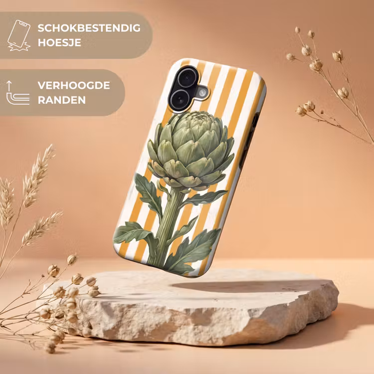 Telefoonhoesje Toughcase - Artisjok - Modern - Groente - Artisjok - Modern - Groente Toughcase MagSafe Apple iPhone 17 klein