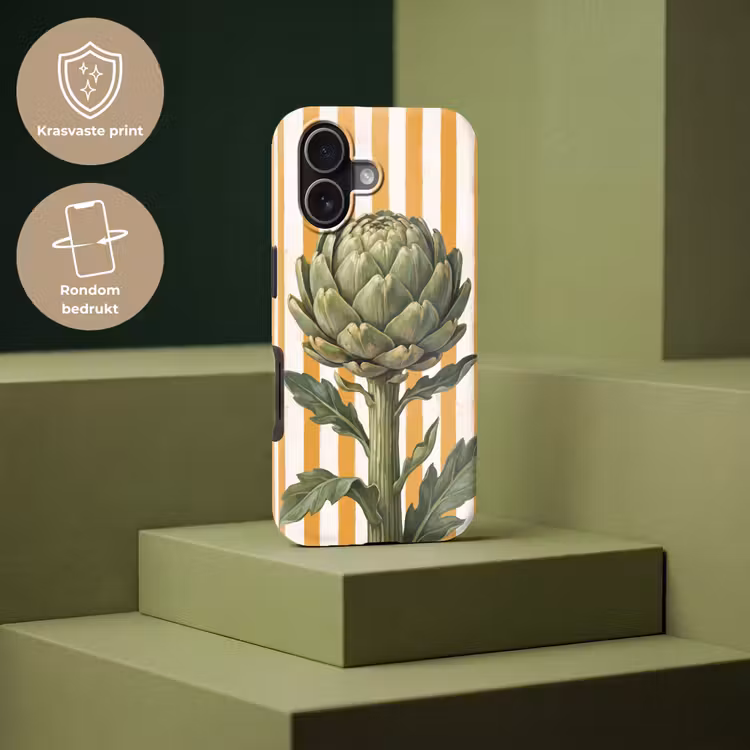 Telefoonhoesje Toughcase - Artisjok - Modern - Groente - Artisjok - Modern - Groente Toughcase MagSafe Apple iPhone 17 klein