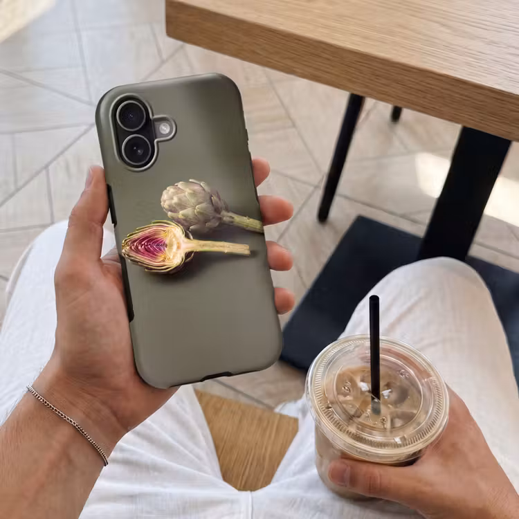 Telefoonhoesje Toughcase - Artisjok - Paars - Voedsel - Artisjok - Paars - Voedsel Toughcase MagSafe Apple iPhone 17 klein