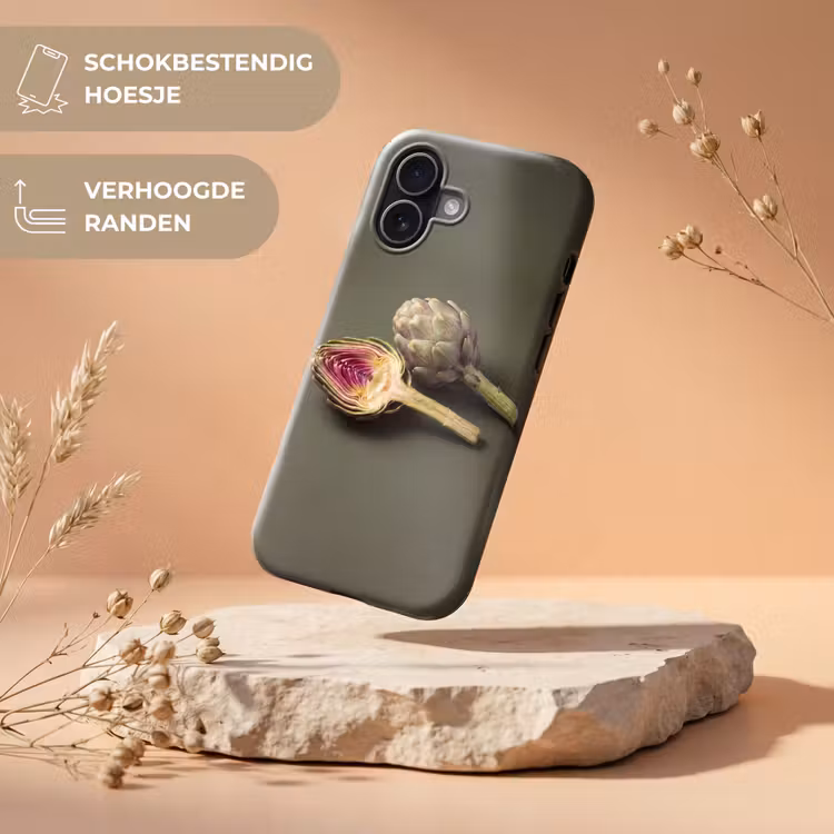 Telefoonhoesje Toughcase - Artisjok - Paars - Voedsel - Artisjok - Paars - Voedsel Toughcase MagSafe Apple iPhone 17 klein