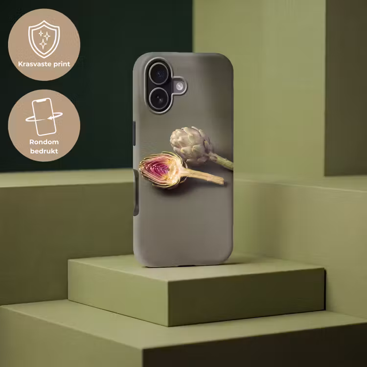 Telefoonhoesje Toughcase - Artisjok - Paars - Voedsel - Artisjok - Paars - Voedsel Toughcase MagSafe Apple iPhone 17 klein