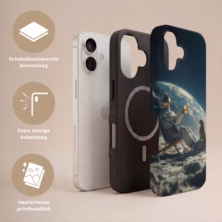Astronaut - Kat - Glas - Stoel Toughcase MagSafe Apple iPhone 17 klein -USP_Lagen_NL