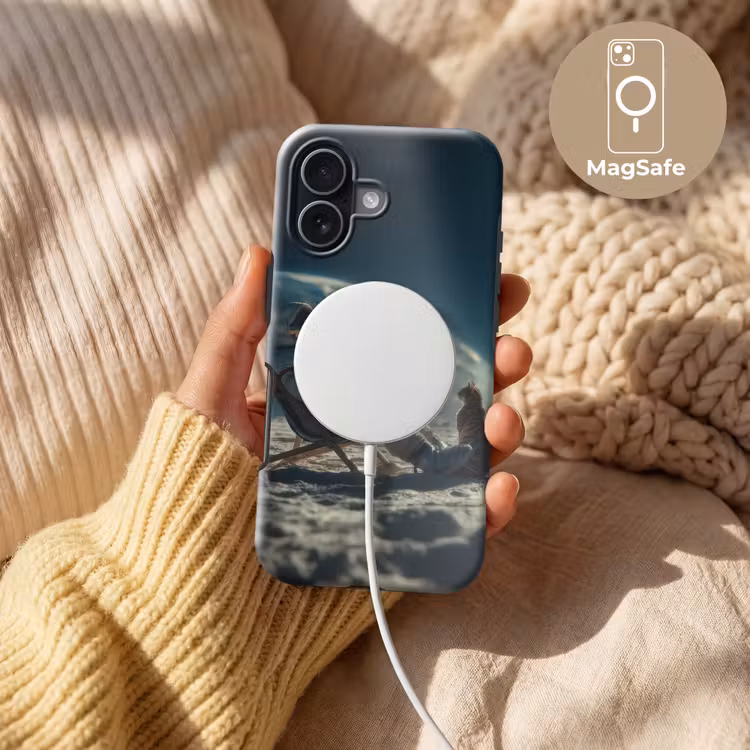 Astronaut - Kat - Glas - Stoel Toughcase MagSafe Apple iPhone 17 klein -USP_MagsafeV