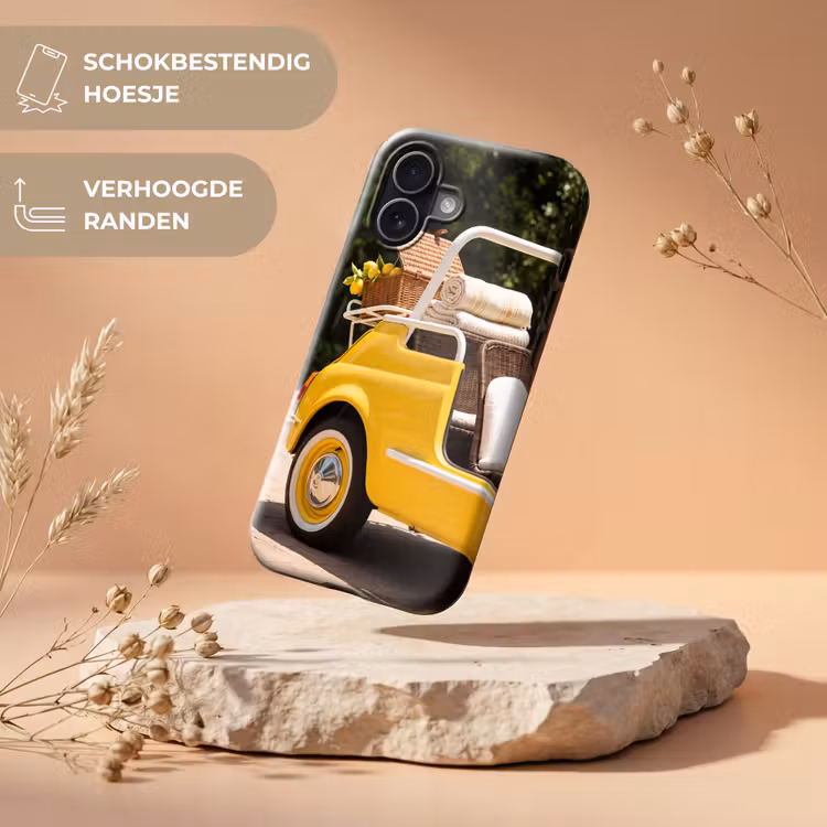 Auto - Picknick - Zomer - Geel Toughcase MagSafe Apple iPhone 17 klein -USP_RandenV_NL