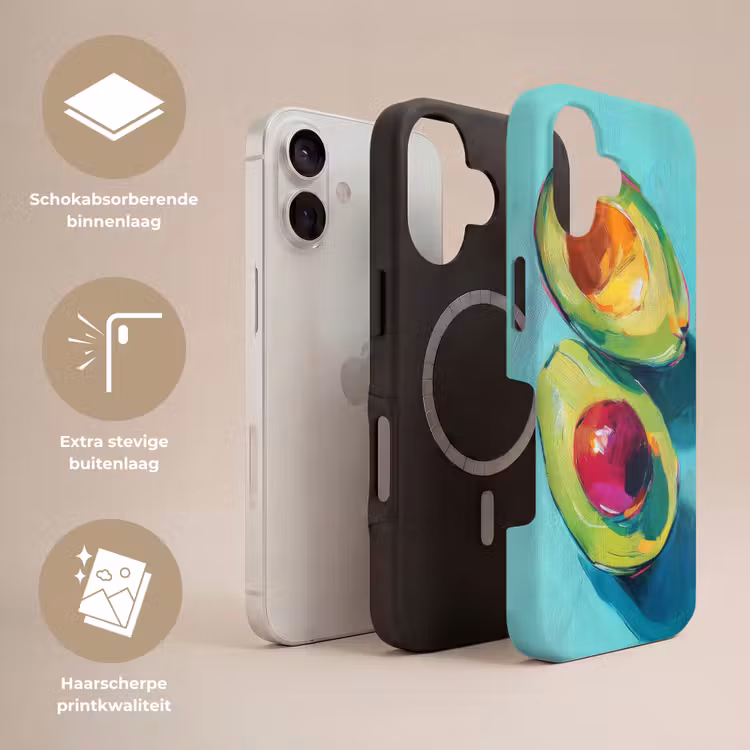 Avocado - Groen - Pit - Schaduw Toughcase MagSafe Apple iPhone 17 klein -USP_Lagen_NL