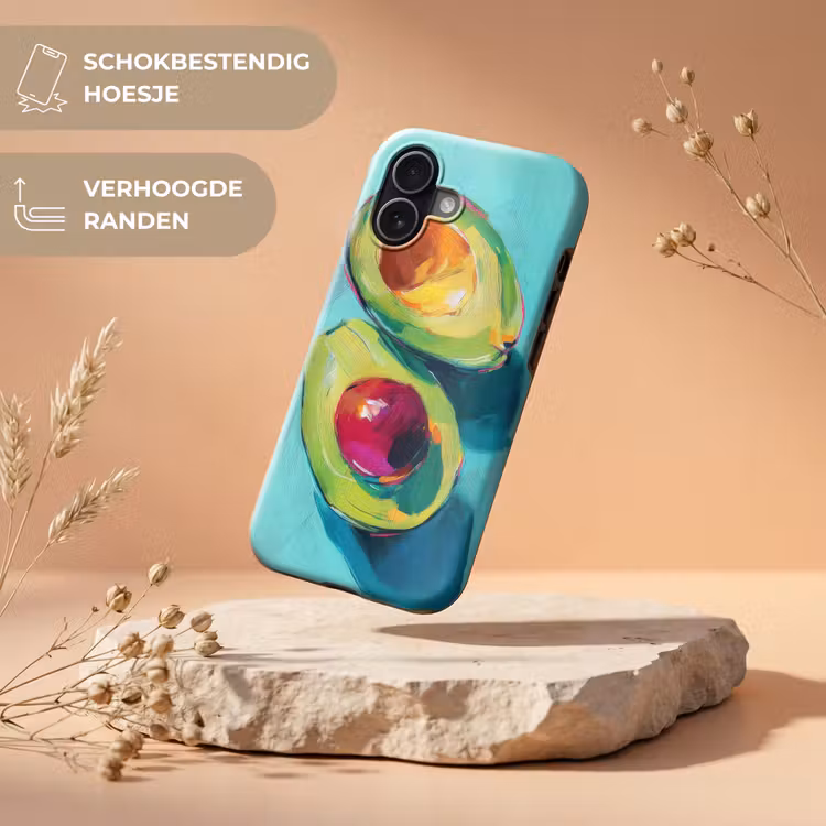 Avocado - Groen - Pit - Schaduw Toughcase MagSafe Apple iPhone 17 klein -USP_RandenV_NL
