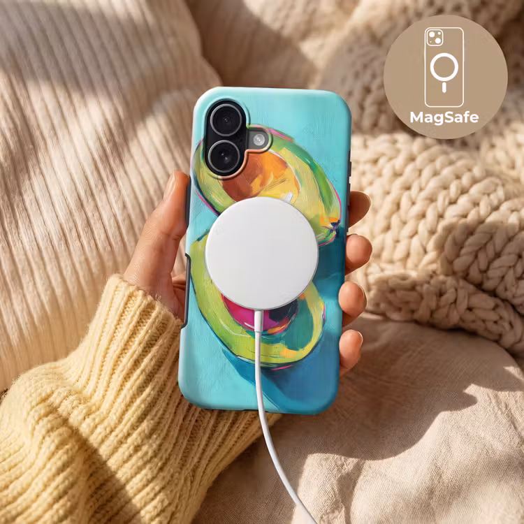 Avocado - Groen - Pit - Schaduw Toughcase MagSafe Apple iPhone 17 klein -USP_MagsafeV
