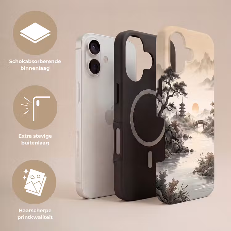 Azië - Landschap - Kleurrijk Toughcase MagSafe Apple iPhone 17 klein -USP_Lagen_NL