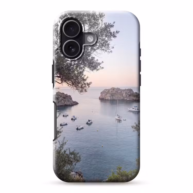 Telefoonhoesje Toughcase - Baai - boten - zonsondergang - Baai - boten - zonsondergang Toughcase MagSafe Apple iPhone 17 klein