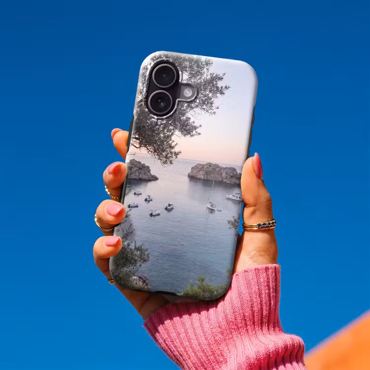 Telefoonhoesje Toughcase - Baai - boten - zonsondergang - Baai - boten - zonsondergang Toughcase MagSafe Apple iPhone 17 klein