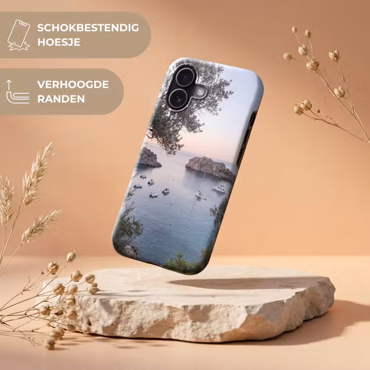 Telefoonhoesje Toughcase - Baai - boten - zonsondergang - Baai - boten - zonsondergang Toughcase MagSafe Apple iPhone 17 klein
