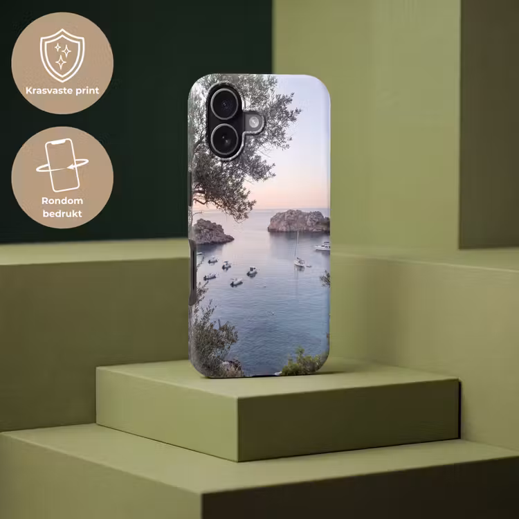 Telefoonhoesje Toughcase - Baai - boten - zonsondergang - Baai - boten - zonsondergang Toughcase MagSafe Apple iPhone 17 klein
