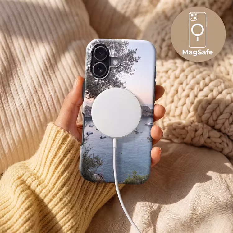 Telefoonhoesje Toughcase - Baai - boten - zonsondergang - Baai - boten - zonsondergang Toughcase MagSafe Apple iPhone 17 klein