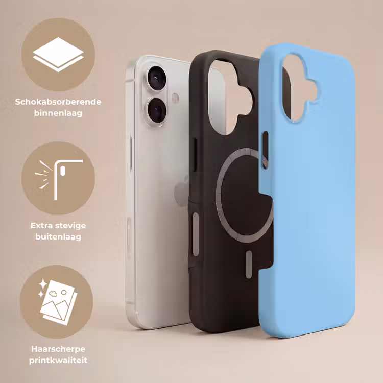 Baby - Blue - Blauw Toughcase MagSafe Apple iPhone 17 klein 1017 -USP_Lagen_NL