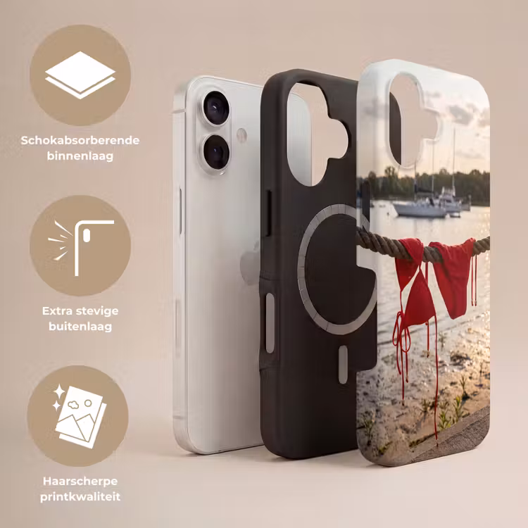 Badkleding - Rood - Zomer - Water - Zonsondergang Toughcase MagSafe Apple iPhone 17 klein -USP_Lagen_NL
