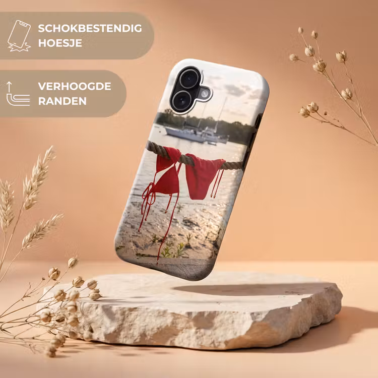 Badkleding - Rood - Zomer - Water - Zonsondergang Toughcase MagSafe Apple iPhone 17 klein -USP_RandenV_NL
