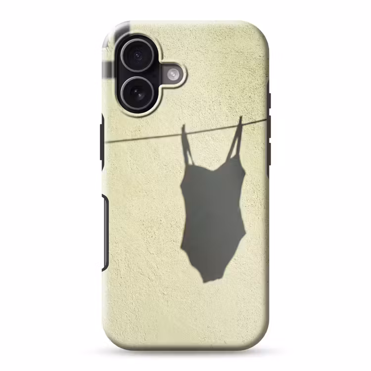 Badpak - Schaduw - Muur - Zomer - Minimalistisch Toughcase MagSafe Apple iPhone 17 klein -3d