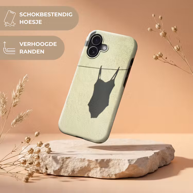Badpak - Schaduw - Muur - Zomer - Minimalistisch Toughcase MagSafe Apple iPhone 17 klein -USP_RandenV_NL