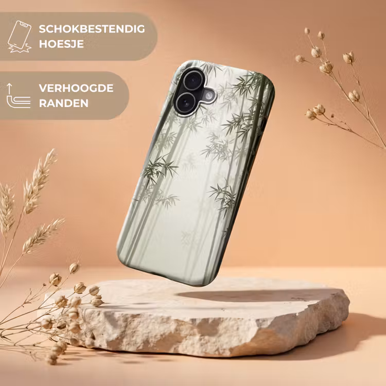 Bamboe - Bos - Mist - Natuur Toughcase MagSafe Apple iPhone 17 klein -USP_RandenV_NL