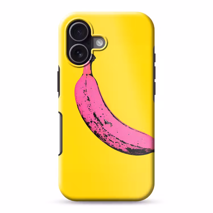 Banaan - Grafisch - Geel Toughcase MagSafe Apple iPhone 17 klein -3d