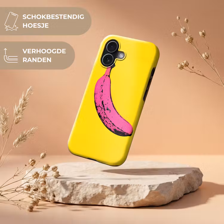 Banaan - Grafisch - Geel Toughcase MagSafe Apple iPhone 17 klein -USP_RandenV_NL