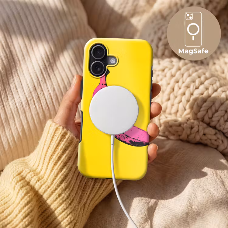 Banaan - Grafisch - Geel Toughcase MagSafe Apple iPhone 17 klein -USP_MagsafeV