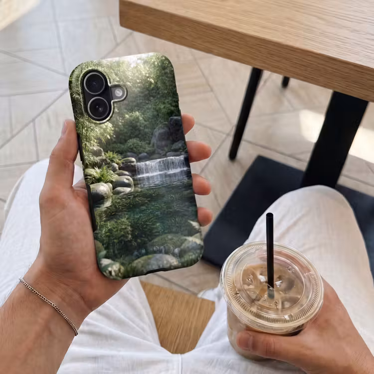Beek - Waterval - Natuur - Groen Toughcase MagSafe Apple iPhone 17 klein -Sfeer1M