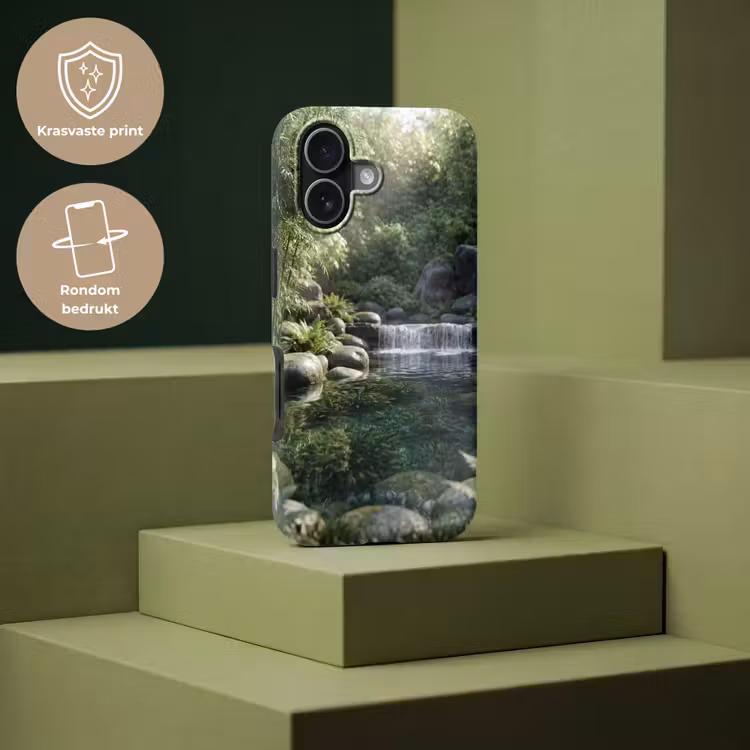 Beek - Waterval - Natuur - Groen Toughcase MagSafe Apple iPhone 17 klein -USP_PrintM_NL