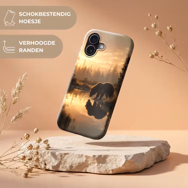 Beer - water - Bos - Ochtendlicht Toughcase MagSafe Apple iPhone 17 klein -USP_RandenV_NL