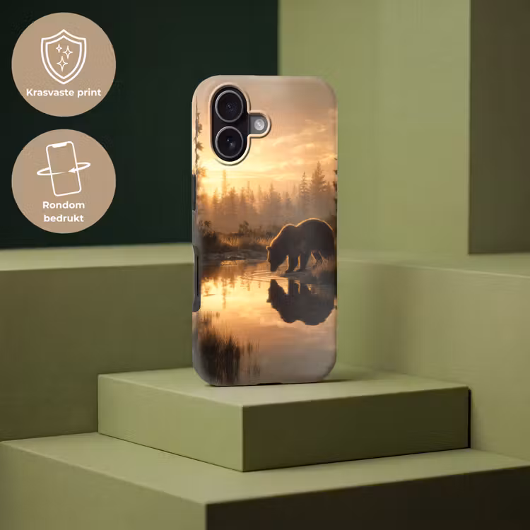 Beer - water - Bos - Ochtendlicht Toughcase MagSafe Apple iPhone 17 klein -USP_PrintM_NL