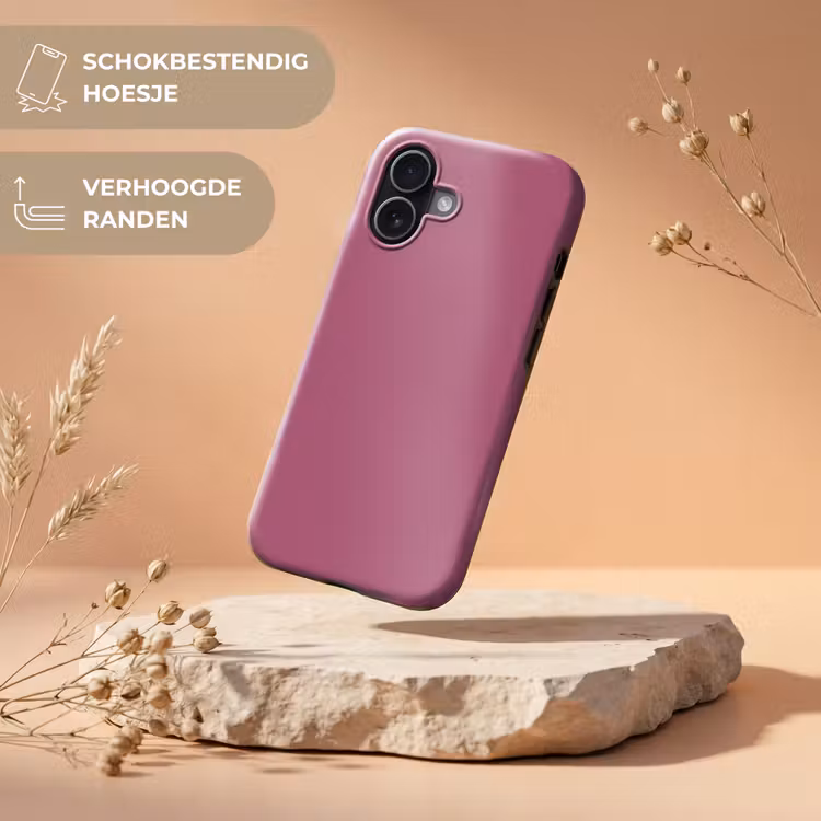 Berry - Roze -Pink Toughcase MagSafe Apple iPhone 17 klein 1017 -USP_RandenV_NL