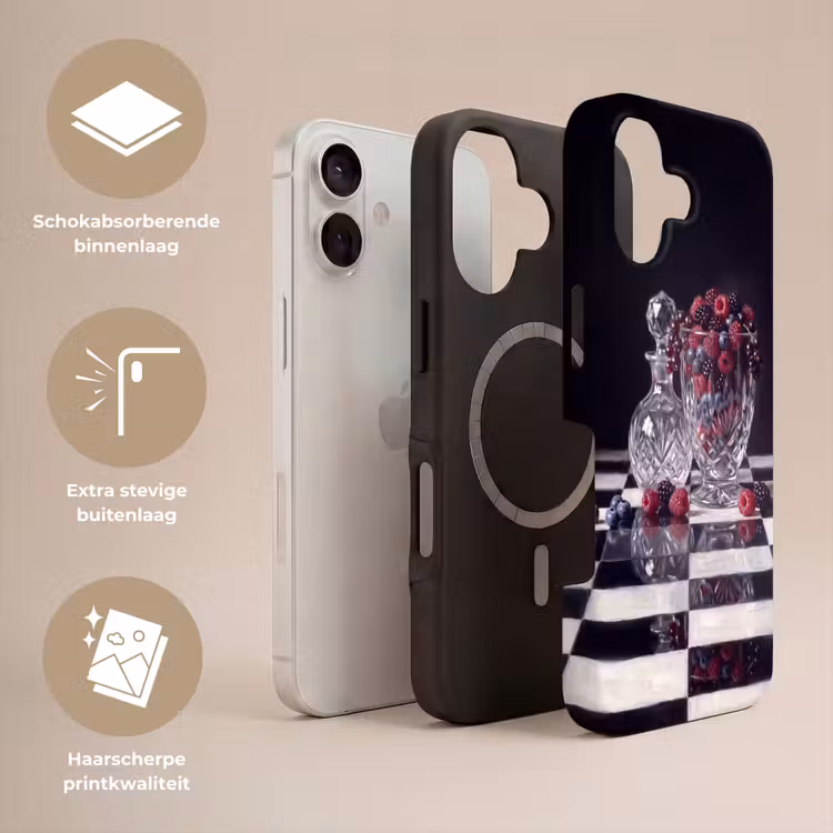 Telefoonhoesje Toughcase - Bessen - Kristal - Stilleven - Bessen - Kristal - Stilleven Toughcase MagSafe Apple iPhone 17 klein