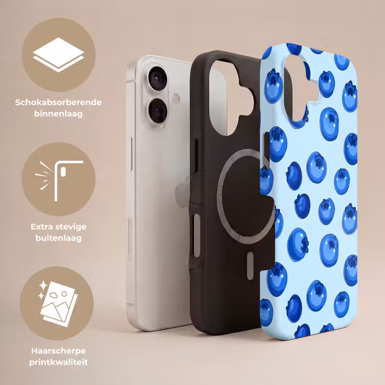 Bessen - Modern - Blauw Toughcase MagSafe Apple iPhone 17 klein 1017 -USP_Lagen_NL