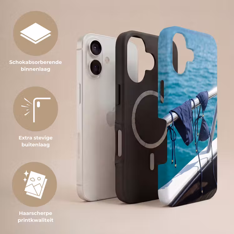Bikini - Reling - Zee - Zomer - Blauw Toughcase MagSafe Apple iPhone 17 klein -USP_Lagen_NL