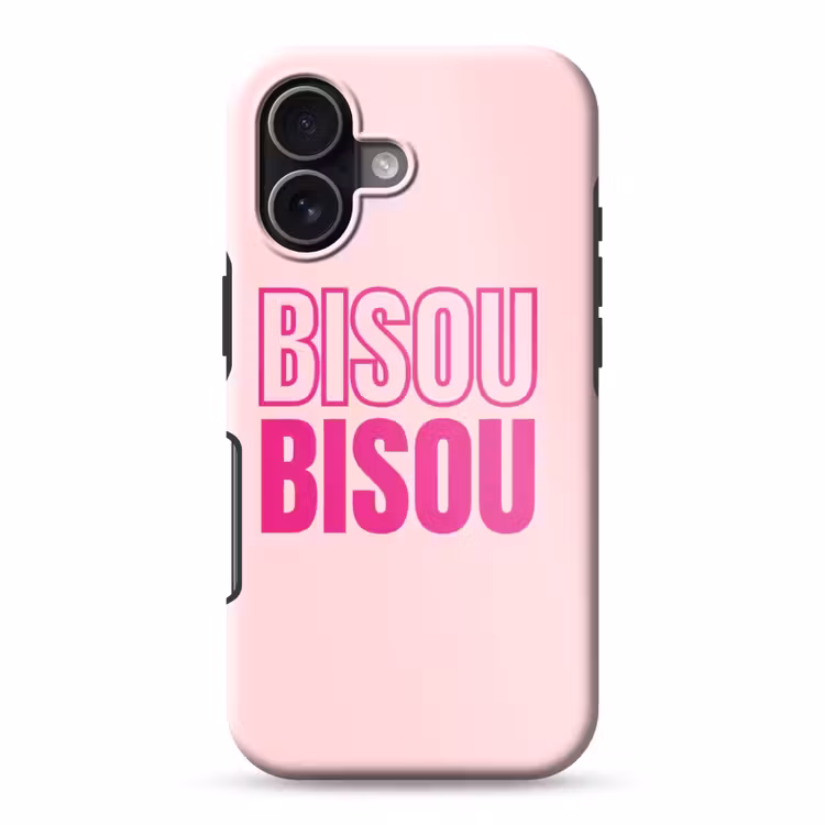 Bisou - Roze - Minimalistisch Toughcase MagSafe Apple iPhone 17 klein -3d