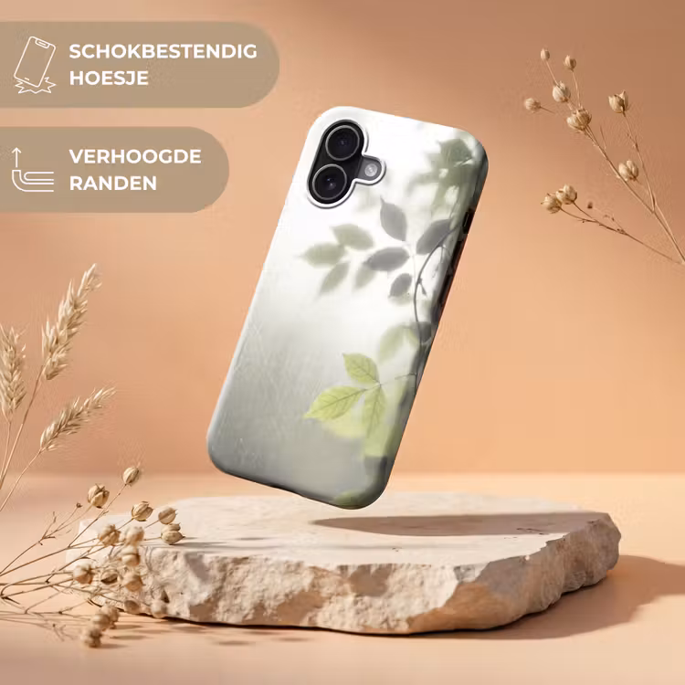 Blad - Schaduw - Natuur - Abstract - Groen Toughcase MagSafe Apple iPhone 17 klein -USP_RandenV_NL