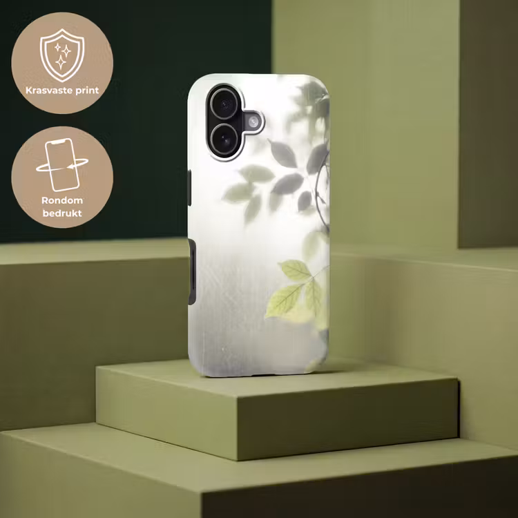 Blad - Schaduw - Natuur - Abstract - Groen Toughcase MagSafe Apple iPhone 17 klein -USP_PrintM_NL